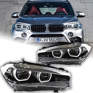 Передні лед фари BMW X5 F15 2013-2018 р.в. БМВ Х5 Ф15, BMW, Альтернативная оптика, X5, Новое, На штатные места, X5 (F15) 2013-