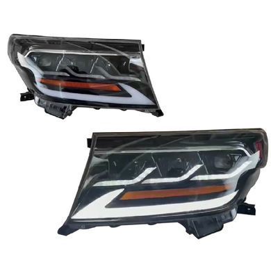 Передние тюнинг фары для Toyota LC 200 Land Cruiser 2007-2015 г.в. стиль Lexus GX, Оптика, Toyota, Альтернативная оптика, Land Cruiser, Новое, На штатные места, LAND CRUISER (VDJ20_, UZJ20_) 2007-
