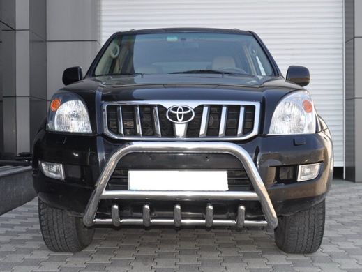 Защита переднего бампера (кенгурятник, бугель) Toyota Prado 120 2002-2009 г.в.