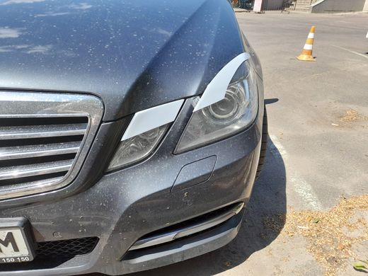 Реснички на фары MERCEDES E-class 212 2009-2013 г.в. (дорестайлинг)