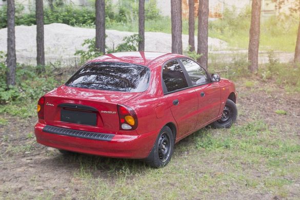 Защитная накладка заднего бампера Chevrolet Lanos 2005-2017 г.в. Шевролет Ланос