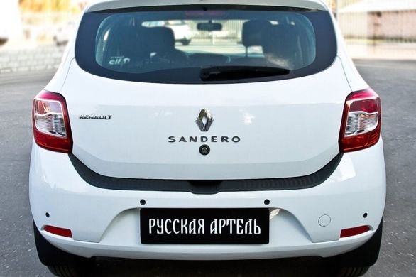 Захисна накладка заднього бампера Renault Sandero 2014+ г.в. Рено Сандеро