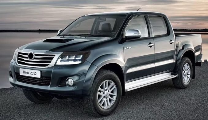 Передние тюнинг лед фары для Toyota Hilux 2012-2014 г.в. Тойота Хайлюкс, Toyota, Альтернативная оптика, Hilux, Новое, На штатные места, HILUX III Pick-up (TGN1_, GGN2_, GGN1_, KUN2_, KUN1_) 2005-