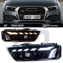Передние тюнинг лед фары Audi Q3 2016-2018 г.в. Ауди ку3, Audi, Q3
