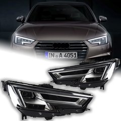 Передні лед фари Audi A4 B9 2017-2020 р.в. Ауді А4 Б9, Audi, Альтернативная оптика, A4, Новое, На штатные места, A4 (B9) 2016-