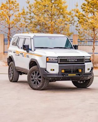 Захист переднього бампера для Toyota Prado LC250 2024 р.в. Тойота Прадо 250, Черный, Toyota, Защита переднего бампера, Не требуется, Сталь, Prado, Новое, На штатные места
