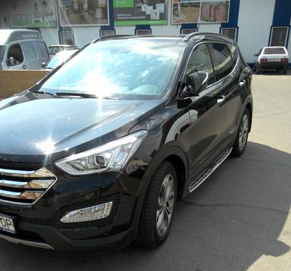 Оригинальные пороги Hyundai Santa Fe 2013+ г.в.