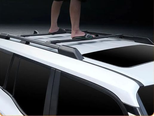 Рейлинги на крышу с поперечинами для Toyota Prado 250 2024+ г.в. Прадо 250, Черный