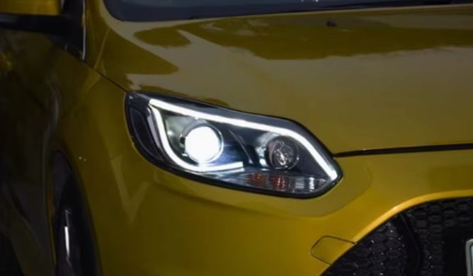 Передние тюнинг лед фары Ford Focus 3 дорестайлинг 2011-2014 г.в. Форд Фокус, Ford, Альтернативная оптика, Focus, Новое, На штатные места, FOCUS III 2011-